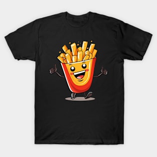 kawaii french fries T-Shirt cute potatofood T-Shirt